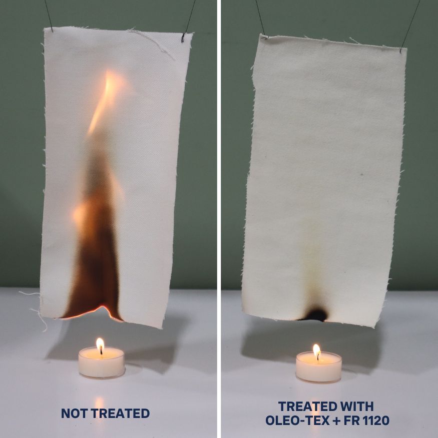 testing the flame retardant potential of PFAS alternative material